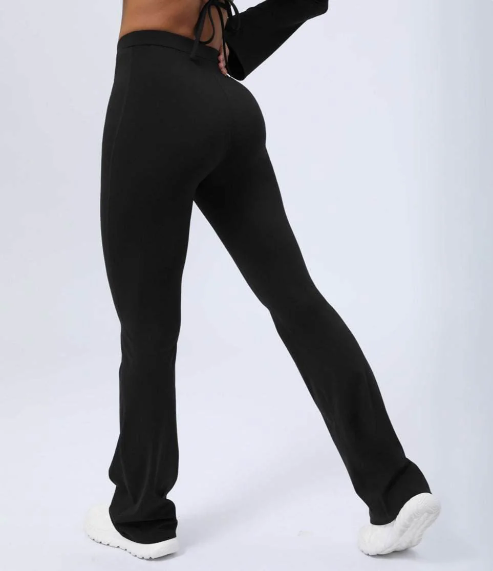 Butt Lifting Flared Leg Workout Pants - Artadvier