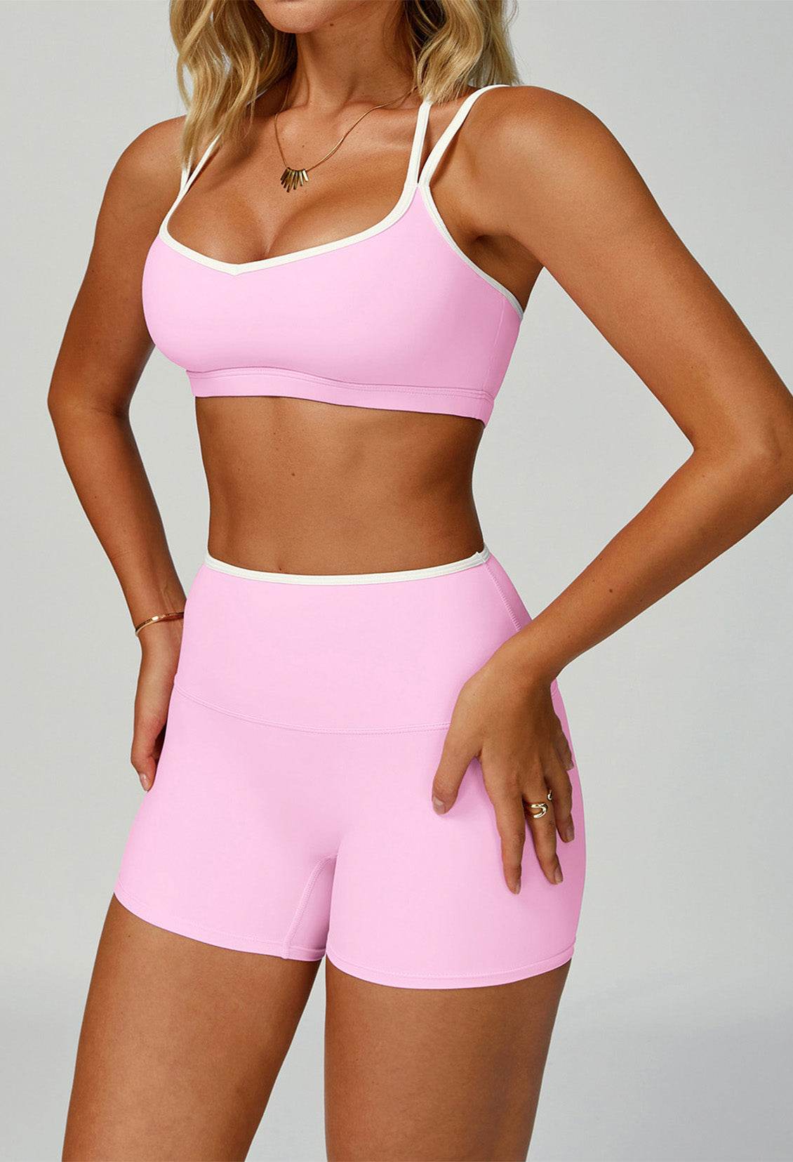 Double Shoulder Straps Sports Bras with Removable Chest Pad - Artadvier