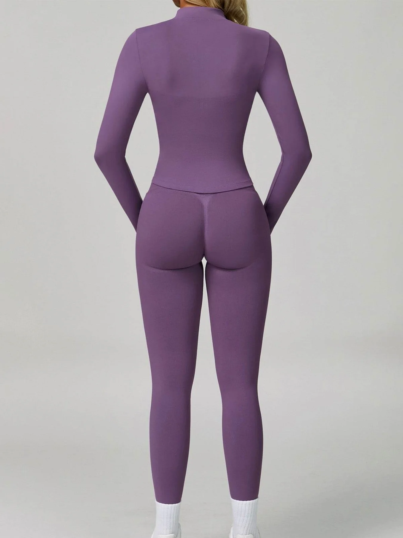 Activewear Set with Full Zip Jacket and Legging - Artadvier