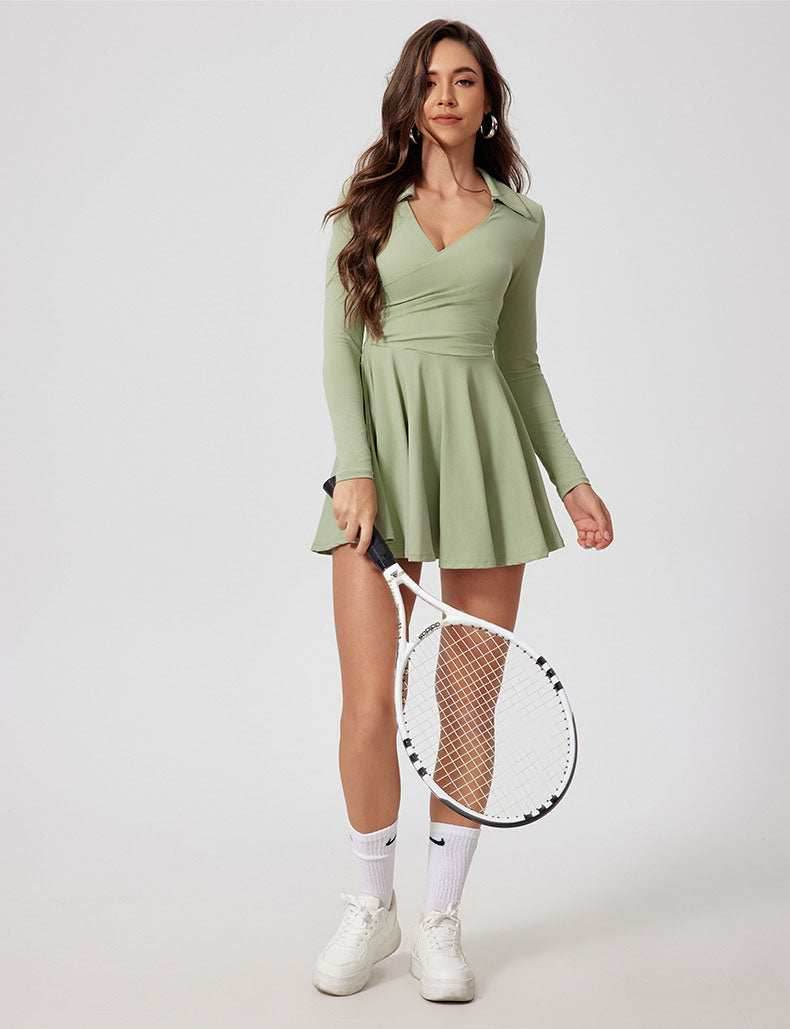 Long Sleeve Athletic Dress - Artadvier