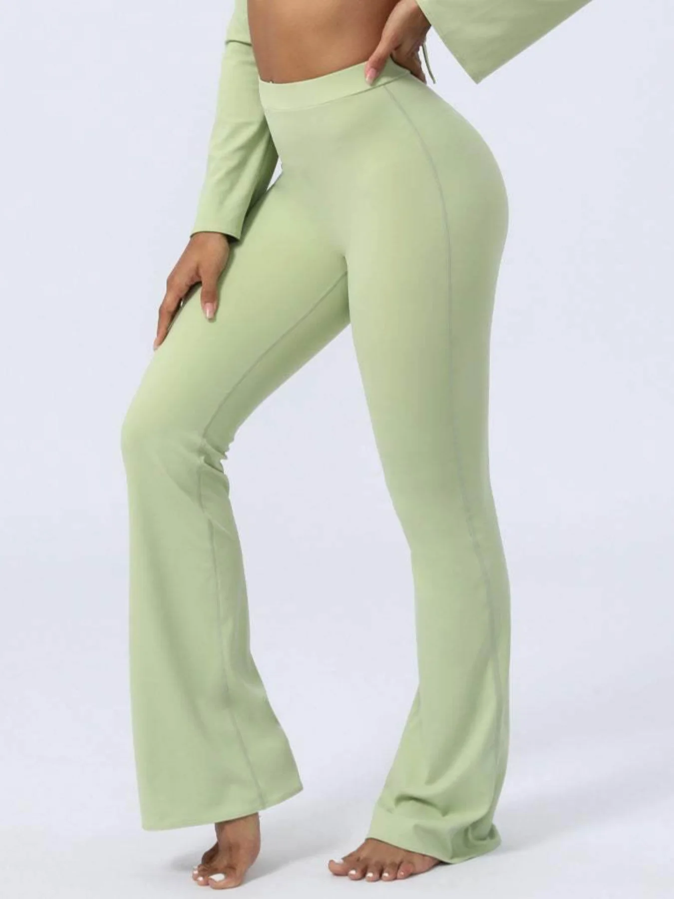 Butt Lifting Flared Leg Workout Pants - Artadvier