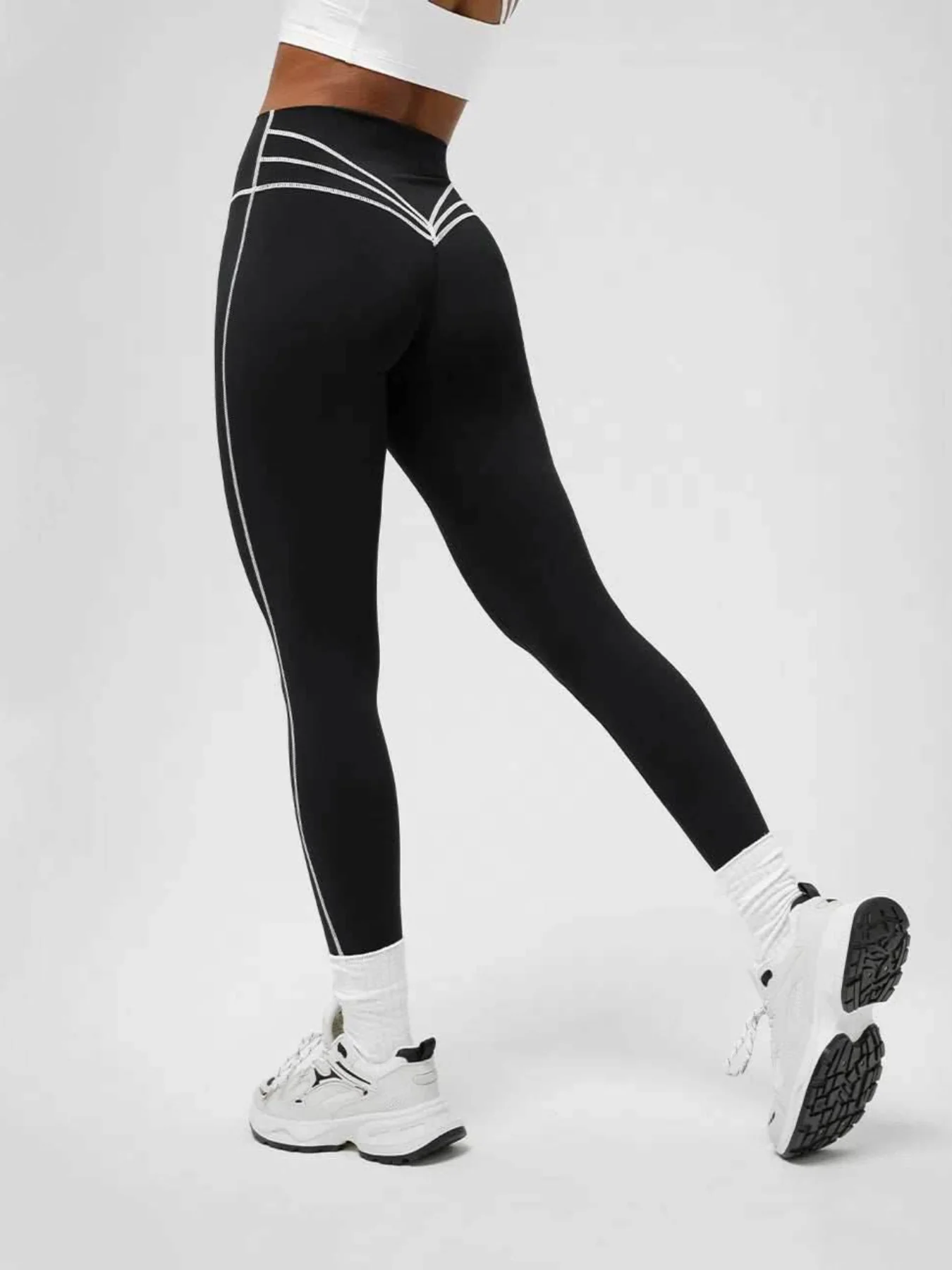 High Waist Black Yoga Legging - Artadvier