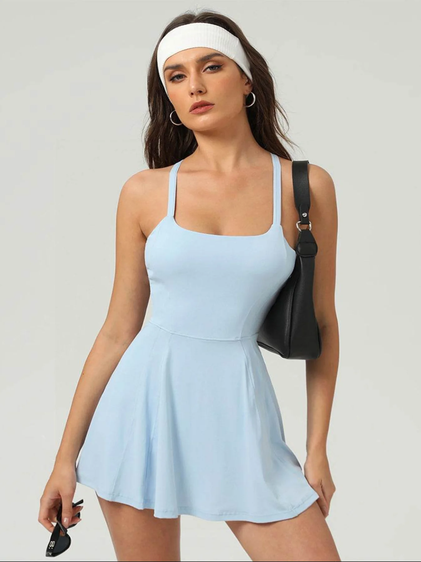 Slim-Fit Sports Dress with Stretch and Pocket - Artadvier