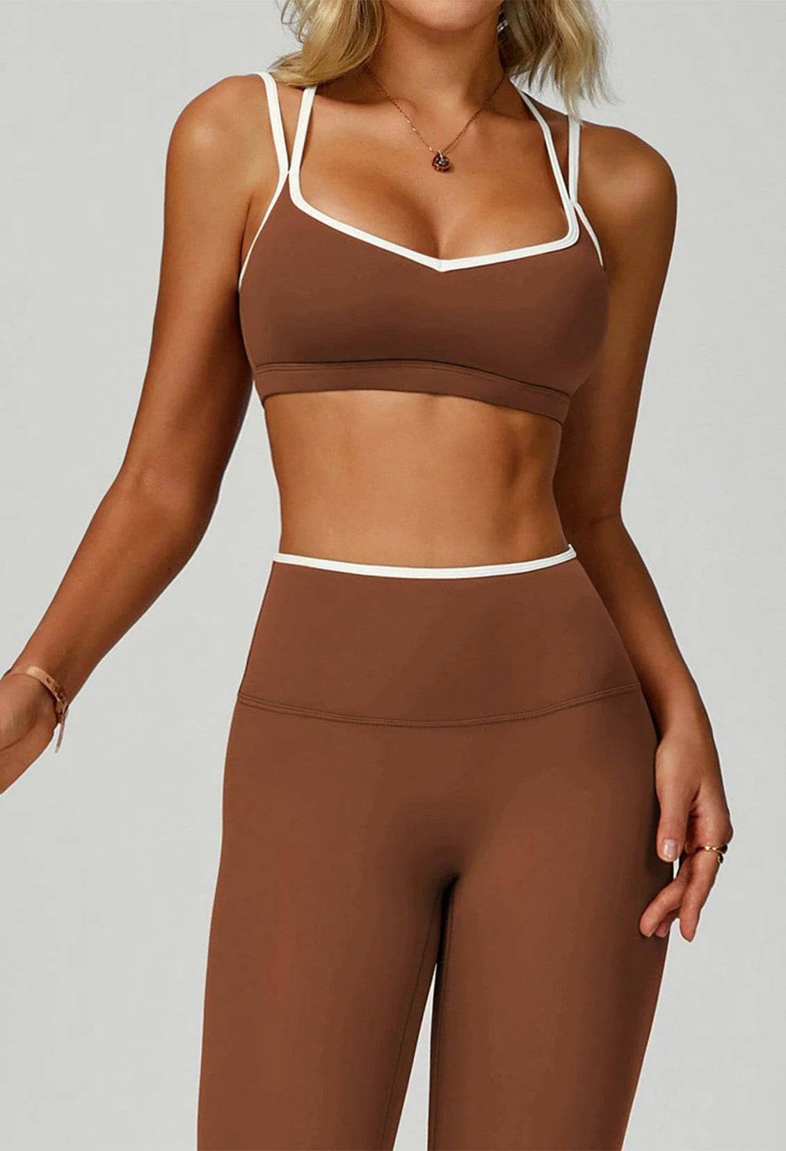 Double Shoulder Straps Sports Bras with Removable Chest Pad - Artadvier