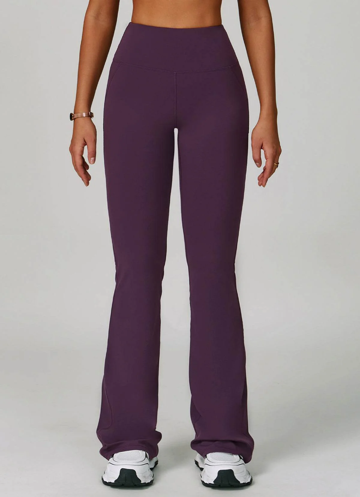High Waist Tummy Control Running Flared Pant - Artadvier